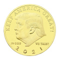 Ensemble de logo personnalisé en gros, conception gravée en métal Millud Edge Commémorative Coins Gold plaqué Trump Collectible Coin